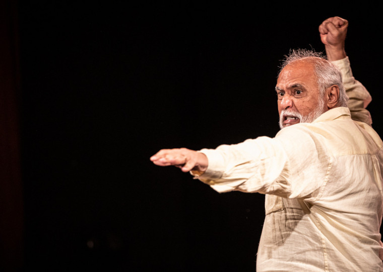 Ator carioca Gilson de Barros, dirigido por Amir Haddad, atua nas peças baseadas na obra-prima de Guimarães Rosa, no Teatro Oficina Olga Reverbel