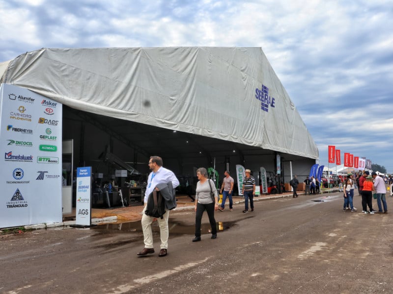 O espa&ccedil;o Sebrae recebe startups que oferecem solu&ccedil;&otilde;es para o setor agro Foto: DANI BARCELLOS/ESPECIAL/JC