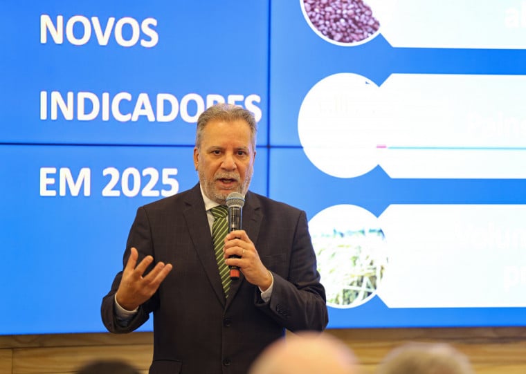 Subsecretário-adjunto da Receita Estadual, Giovanni Padilha, apresentou iniciativa no estande do governo gaúcho na Expointer