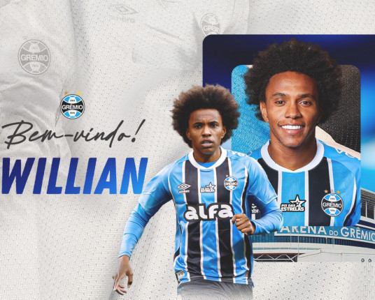 Grêmio anuncia oficialmente a contratação de Willian