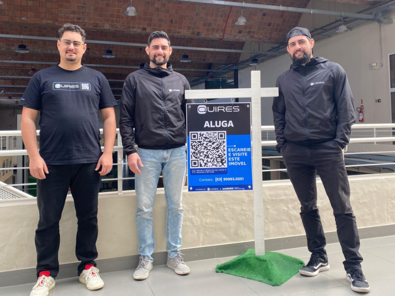 Micael, Natã e Natanael Popping são irmãos e sócios à frente da Quires Foto: QUIRES/DIVULGAÇÃO/JC