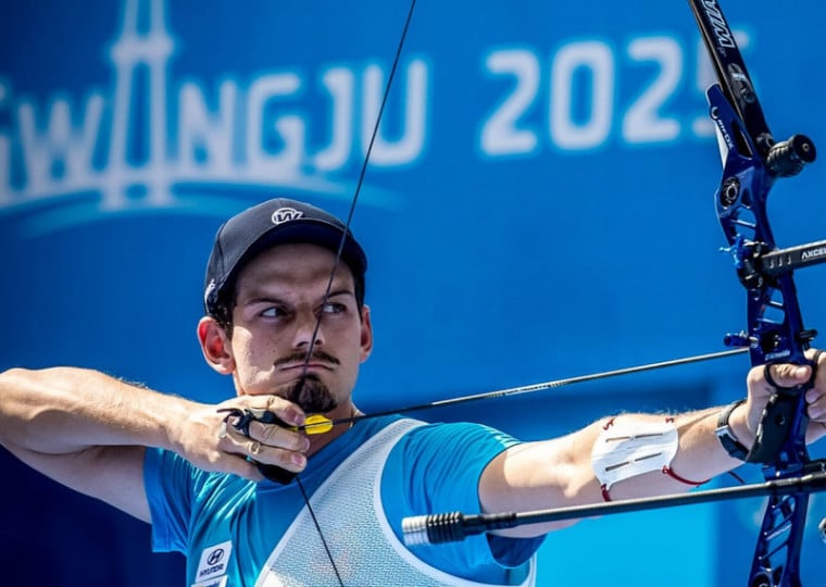 Marcus D'Almeida ganha o segundo lugar no Campeonato Mundial de Tiro ao Arco na Coreia do Sul 
