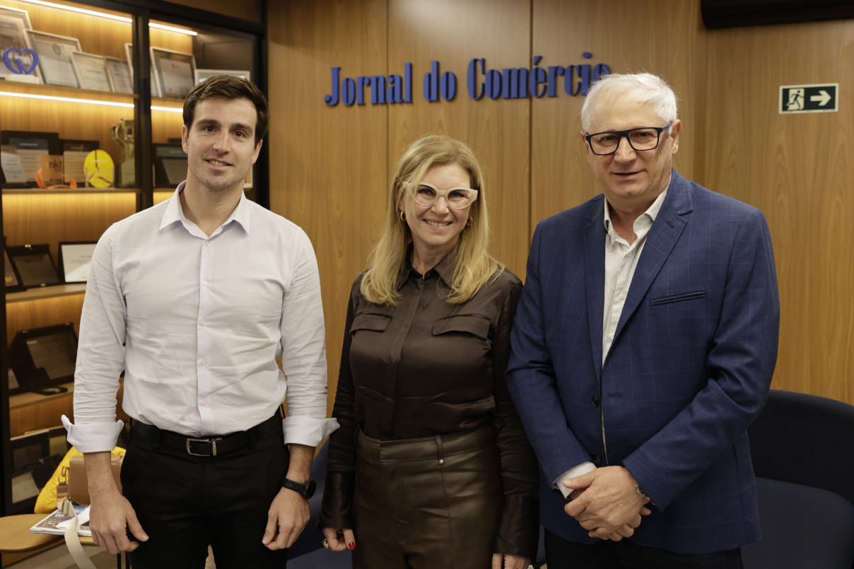 Diretor-presidente do JC, Giovanni Jarros Tumelero, recebeu a equipe do CongregaRH | TÂNIA MEINERZ/JC