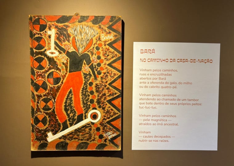 Mostra apresenta pinturas de Pedro Homero e poemas de Oliveira Silveira que retratam as divindades afro-gaúchas