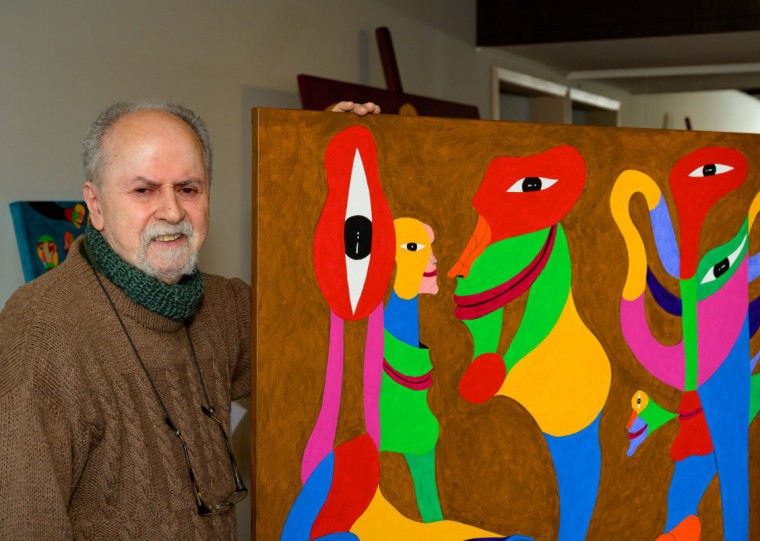 Mostra individual do renomado artista visual gaúcho apresenta 19 obras recentes em acrílico sobre tela