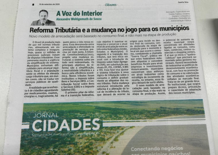 A Voz do Interior é publicada na página 8, todas as quartas-feiras
