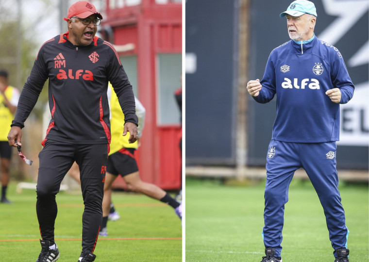  Roger Machado e Mano Menezes jogam a permanência nos cargos no clássico deste domingo