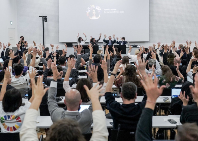 Evento da presidência da COP30 em Bonn, na Alemanha, em junho de 2025