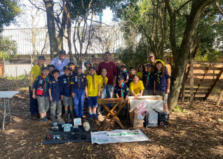 Em ação mais recente no Jardim Botânico, em Porto Alegre, Coopertec recebeu 80 quilos de resíduos 