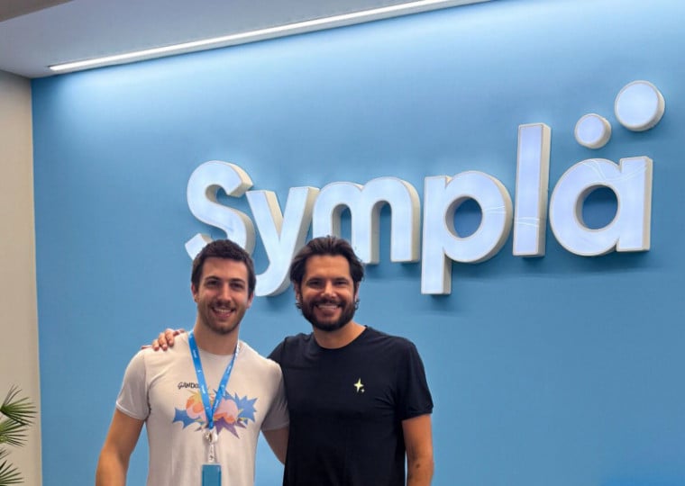 João Zsigmond, fundador da Gandaya (esq.) e Rodrigo Cartacho, CEO da Sympla 