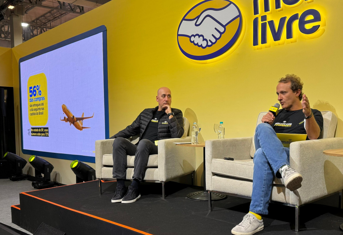 Yunes (esq.) e Vergueiro apresentaram impactos de uso de robótica e política de frete | PATRÍCIA COMUNELLO/ESPECIAL/JC