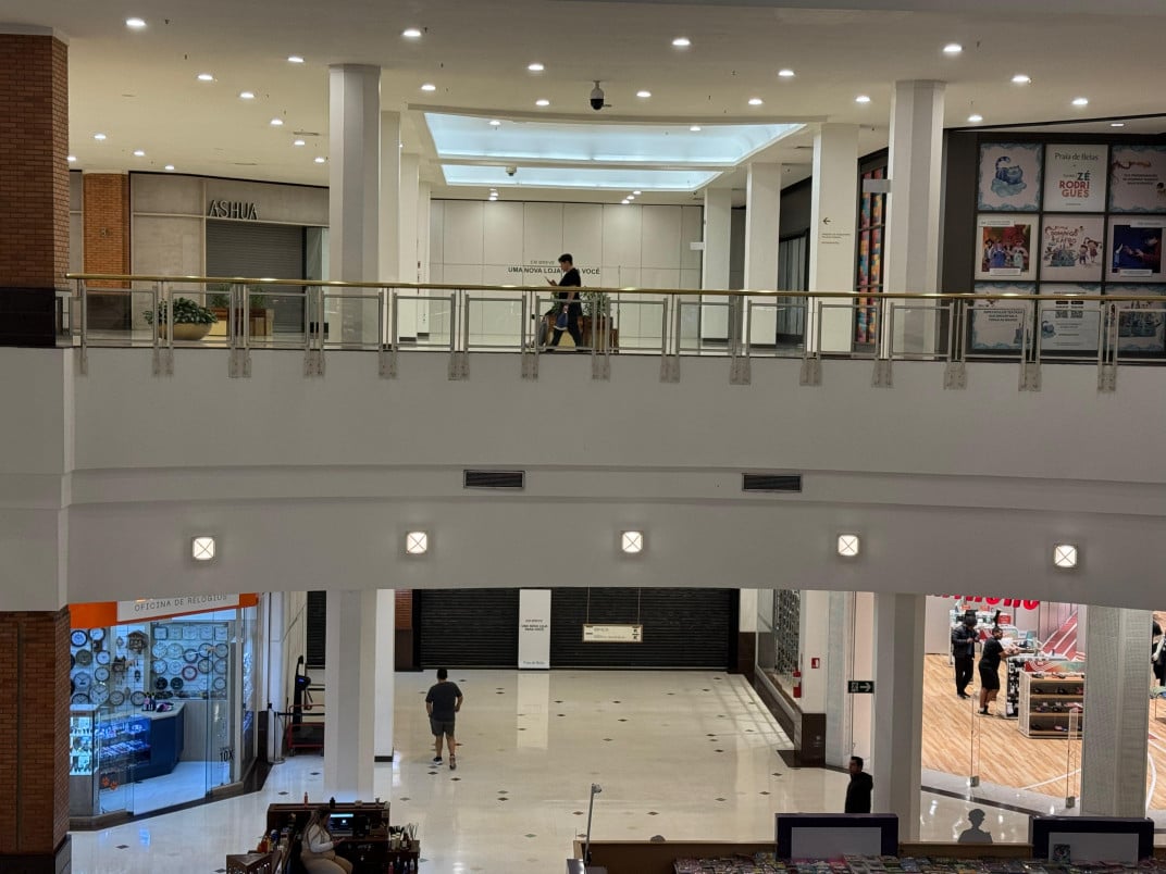 ex-Nacional, no piso inferior, e, acima, áreas de ex-Ashua, Saraiva e Tok&Stok | PATRICIA COMUNELLO/ESPECIAL/JC