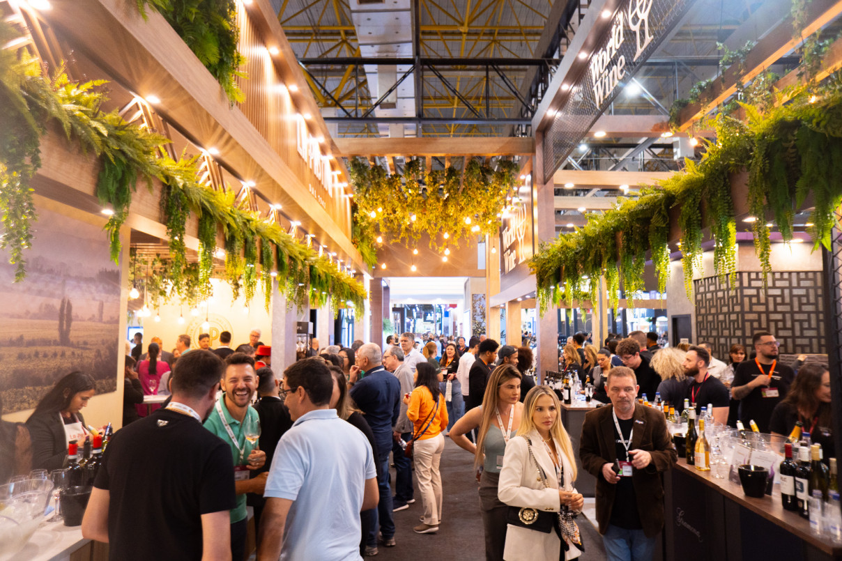 O Vale dos Vinhedos tamb&eacute;m participa pela segunda vez consecutiva. Neste ano, com 11 vin&iacute;colas, duas a mais do que em 2024 | ProWine/Divulga&ccedil;&atilde;o/JC