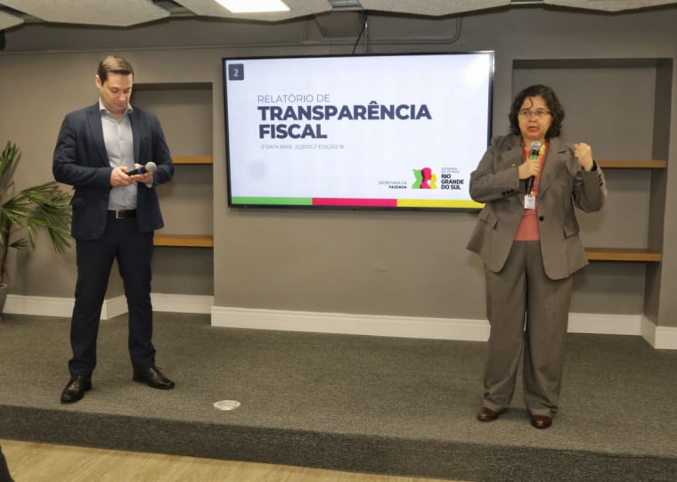 Relatório foi apresentado pelo auditor-geral do RS para Assuntos de Contabilidade, Felipe Bittencourt, e a titular da Secretaria Estadual da Fazenda, Pricilla Santana