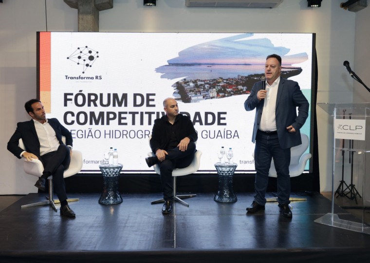 Eduardo Fernandez,  Alex Machado e Eduardo Capellari debateram formas de melhorar a competitividade no Rio Grande do Sul