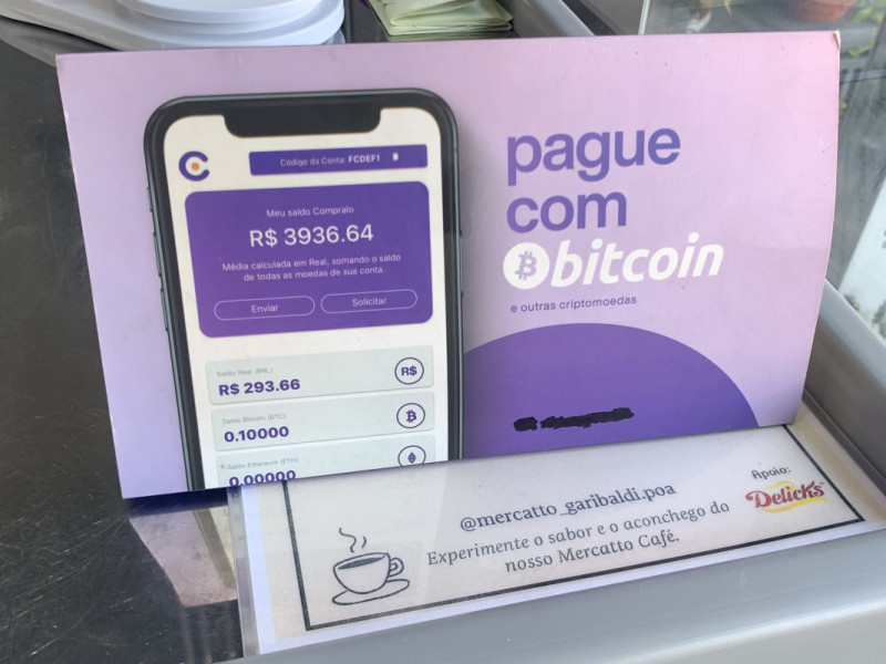 O Mercatto Garibaldi aceita a criptomoeda Bitcoin como forma de pagamento Foto: DENER PEDRO/ESPECIAL/JC
