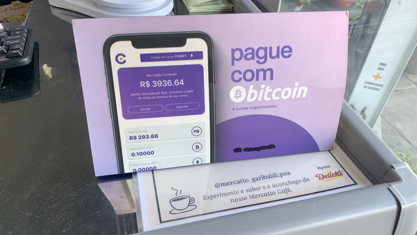 O Mercatto Garibaldi aceita a criptomoeda Bitcoin como forma de pagamento | DENER PEDRO/ESPECIAL/JC