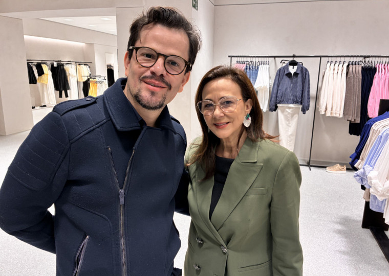 Thiago Araújo, gerente geral do Shopping Iguatemi São Paulo, esteve acompanhando de Nailê Mariano da Rocha Santos na visita guiada aos novos e exclusivos espaços da Zara, no Shopping Iguatemi, na semana passada. 
