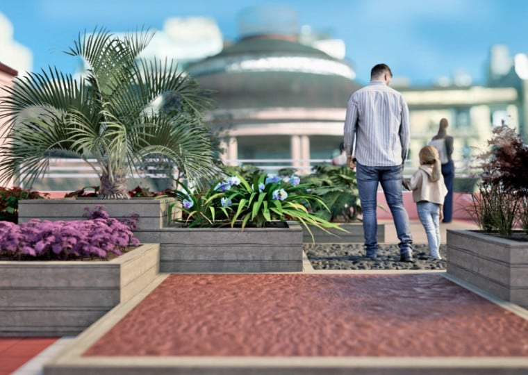 O espaço foi projetado para estimular os cinco sentidos por meio de cores, aromas, texturas, sons e sabores