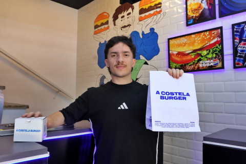 Lucas Pedroso é o proprietário da hamburgueria, novidade na Galeria Moinhos de Vento