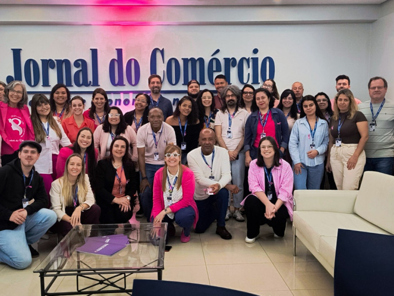 Nesta semana, o Outubro Rosa foi tema de encontro no Jornal do Comércio<br />Foto: Jornal do Comércio