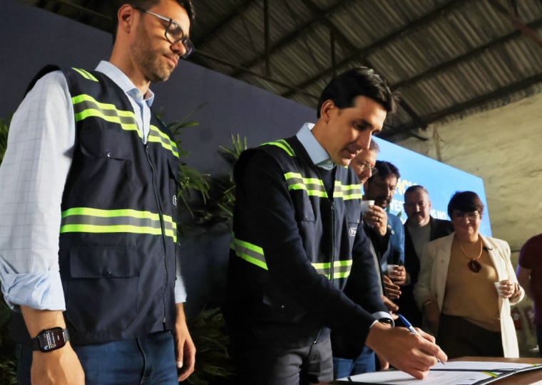 O ministro de Portos e Aeroportos, Silvio Costa Filho, esteve no Rio Grande do Sul nesta quinta-feira