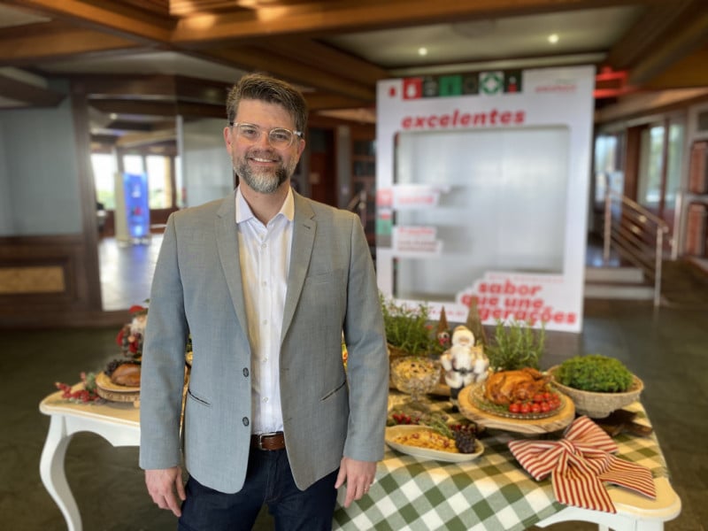 Luiz Motta é CEO da Excelsior Alimentos, empresa centenária<br />Foto: LUIZA KLEIN/EXCELSIOR ALIMENTOS/DIVULGAÇÃO/JC