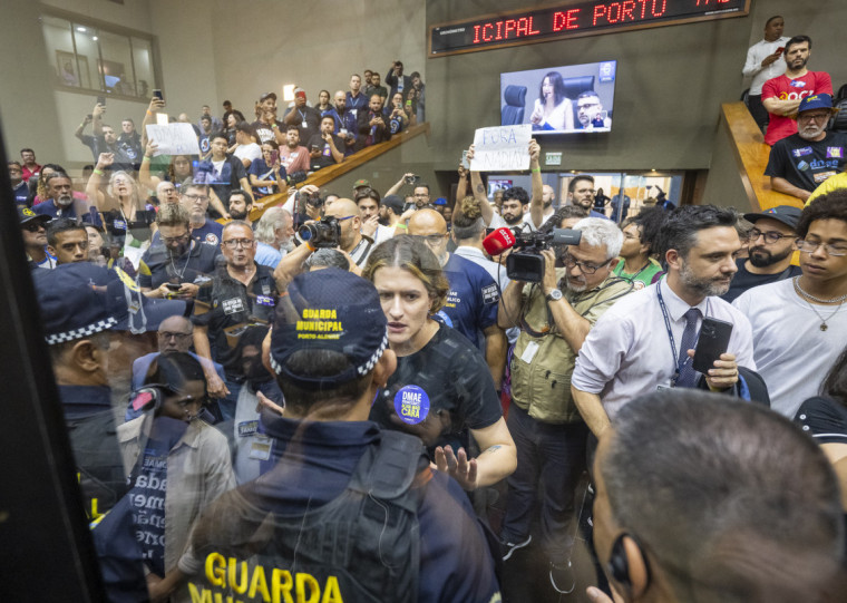 O clima no Plenário da Câmara de Vereadores foi de tensão durante a votação