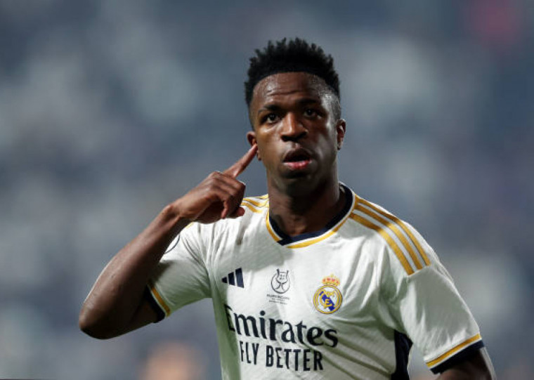 Gol da vitória merengue saiu após uma bela jogada de Vini Jr