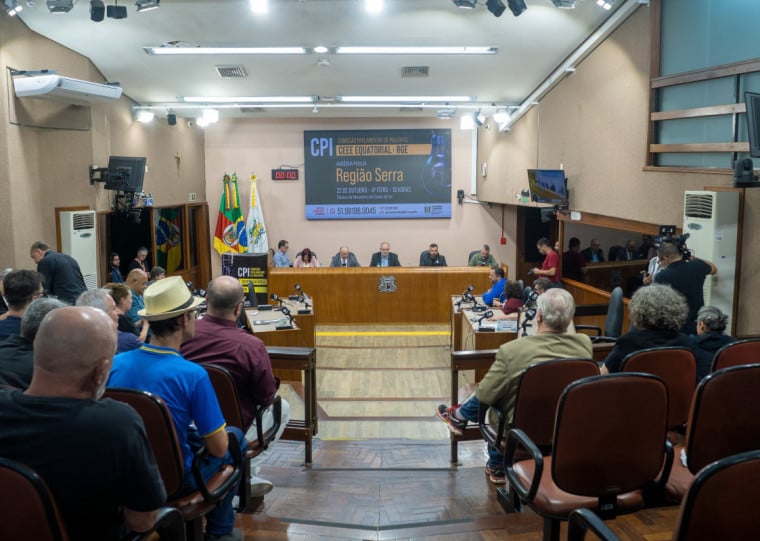 Audiência pública da CPI da Energia Elétrica em Caxias do Sul (22-10-2025), realizada pela Assembleia Legislativa.
