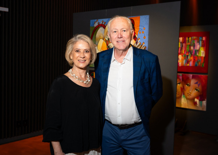 Ana Bertuol e Balduíno Tschiedel representando o ICD