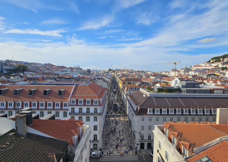 Ao subir no Arco da Augusta, o turista tem uma visão privilegiada para diversos pontos da cidade