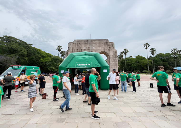 Primeira Caminhada Senge-RS – Unimed promove o bem-estar a consciência ambiental