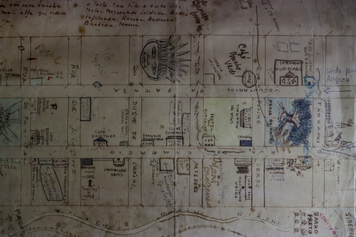 Mapa da fictícia cidade de Santa Fé, descrita por Erico Verissimo na obra de 'O Tempo e o Vento', tem muitas semelhanças com o desenho urbano de Cruz Alta | TÂNIA MEINERZ/JC