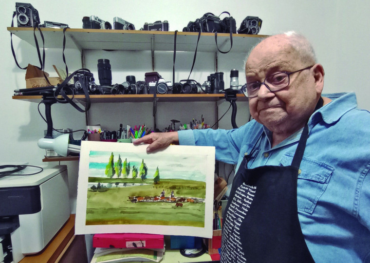 Com trajetória multifacetada, o pintor, ilustrador e professor Joaquim da Fonseca se mantém ativo aos 90 anos