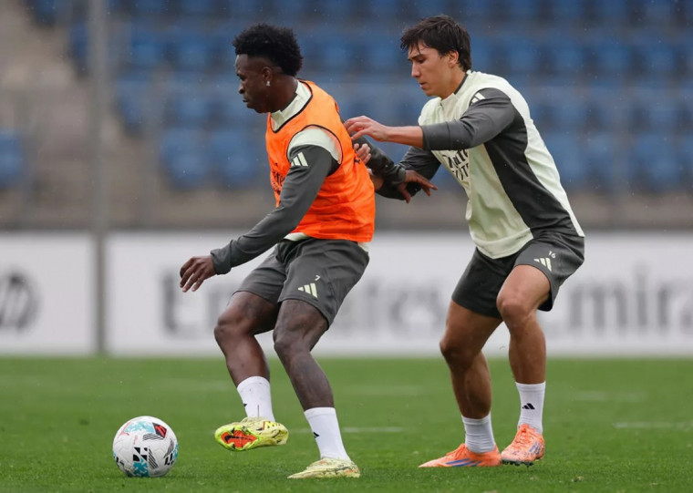 Vini Jr treinou normalmente nesta quarta-feira