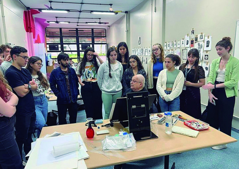 Oficina de Aquarela na Faculdade de Arquitetura da Ufrgs, realizada em 2023