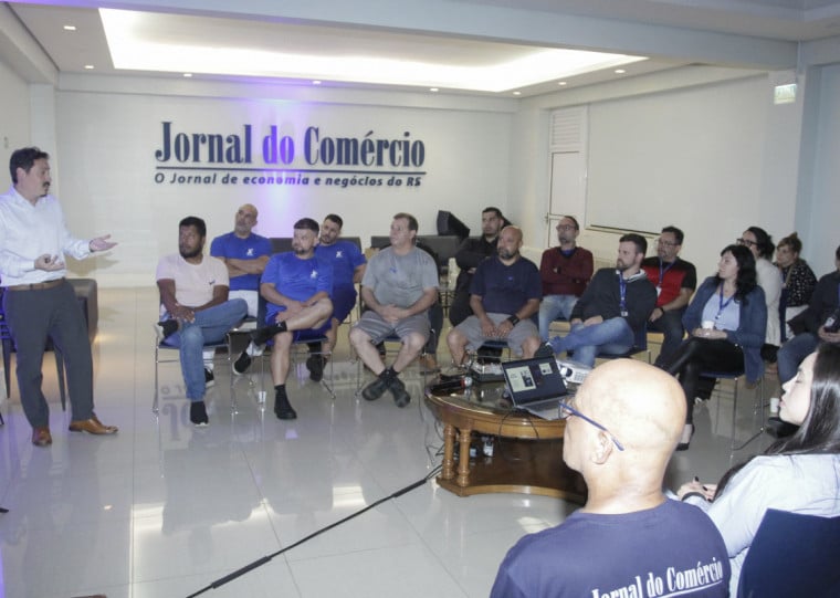 A ação ocorreu nesta segunda-feira (3) na sede do JC, em Porto Alegre