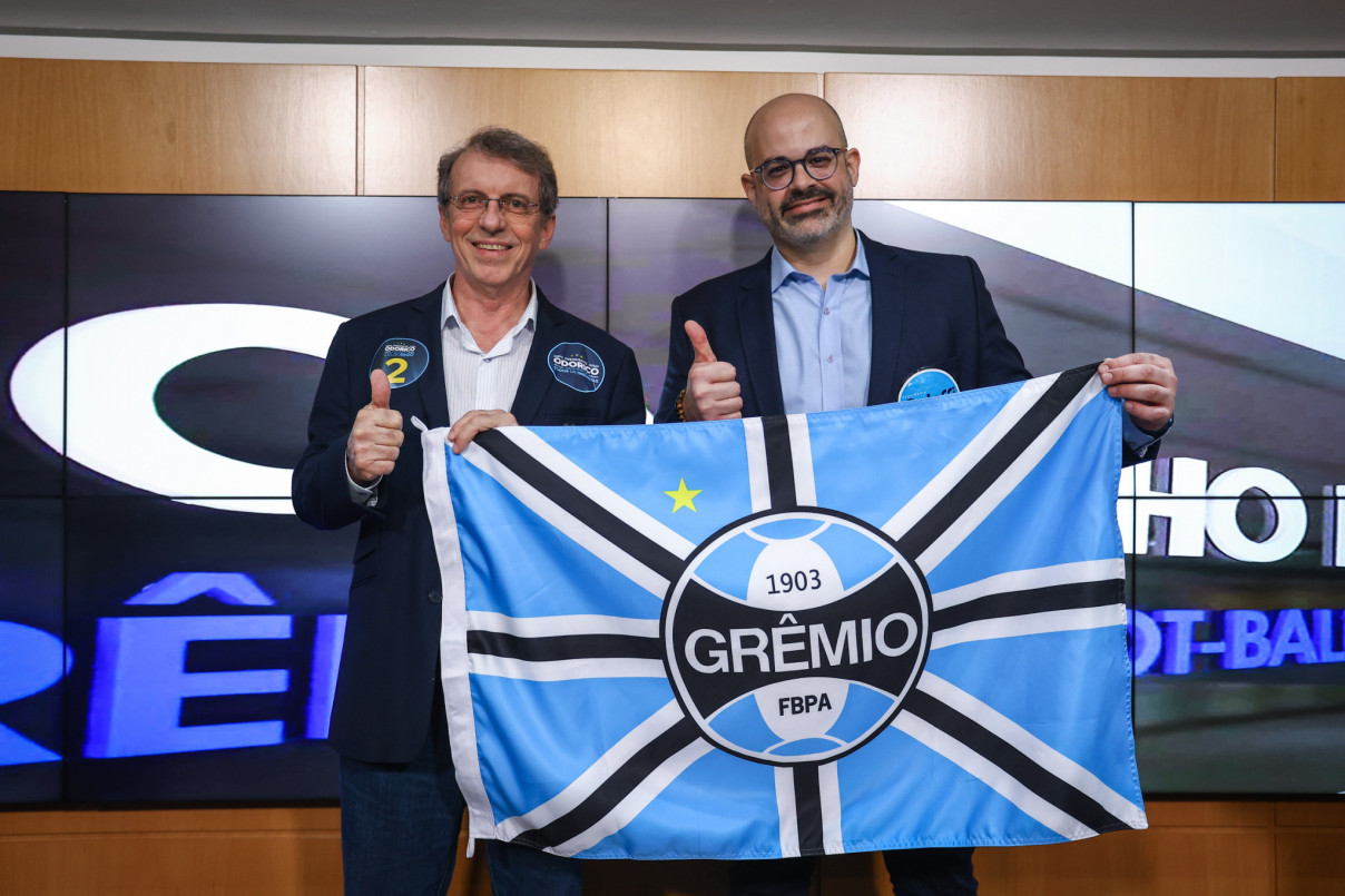 Paulo Caleffi e Odorico Roman disputam o comando do Grêmio para o triênio 2026-2029