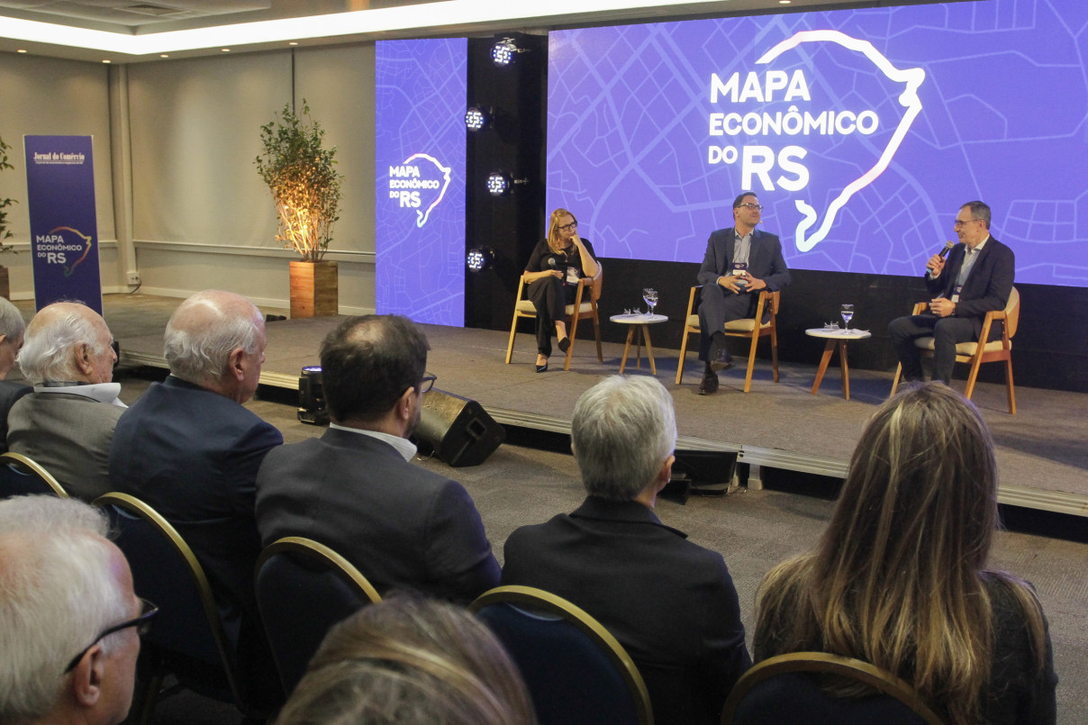 Presidente da Central Sicredi Sul Sudeste, Márcio Port foi um dos painelistas do Mapa Econômico do RS em Porto Alegre | EVANDRO OLIVEIRA/JC