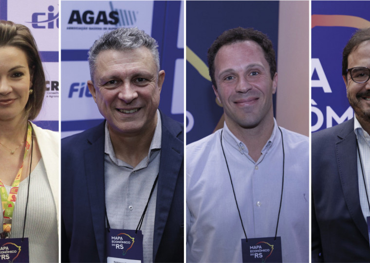 Andréia Dullius, Robinson Klein, Marcelo Klarmann e Claudio Gastal prestigiaram última edição de 2025 do Mapa Econômico do RS