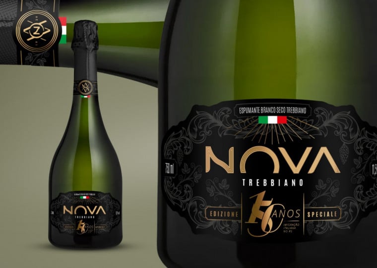 A NOVA Vinhos e Espumantes foi chancelada pelo Consulado Geral da Itália para elaborar um espumante comemorativo