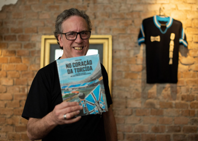 Obra 'No coração da torcida' foi escrita pelo ilustrador Pancho Rivas