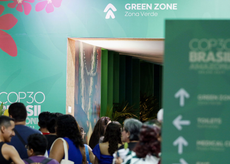 Green Zone &eacute; aberta ao p&uacute;blico e n&atilde;o tem restri&ccedil;&otilde;es de circula&ccedil;&atilde;o; na foto, corredor interno do pavilh&atilde;o