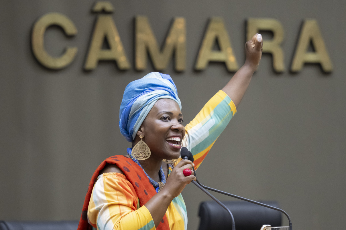 A vereadora suplente Pérola Sampaio tomou posse no lugar de Juliana de Souza, que se licenciou temporariamente da Câmara Municipal de Porto Alegre | Fernando Antunes/CMPA/JC