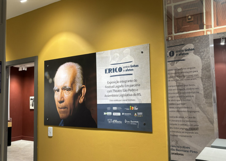 Casa da Memória Unimed Federação/RS abre as portas para mostra onde as palavras do escritor gaúcho dialogam com obras presenteadas por amigos artistas