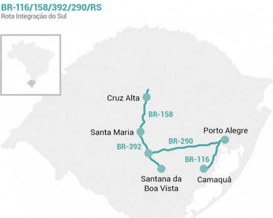 Leilão da Rota Integração do Sul é adiado para o próximo ano