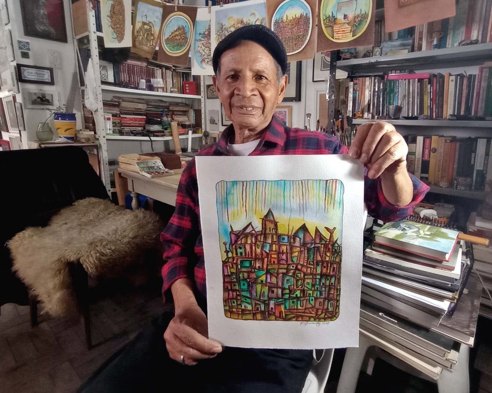 Paulo Chimendes: seis décadas de versatilidade nas artes plásticas do Estado