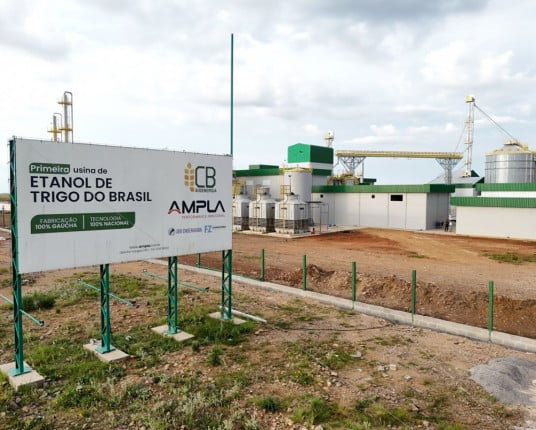 Primeira usina de etanol de trigo do Brasil deve iniciar produção em 2026 no RS