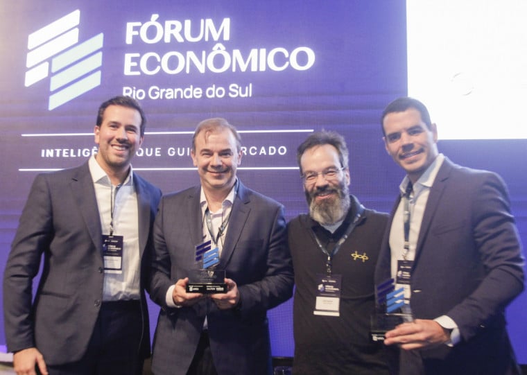 Especialista de Alocação da Apex, Rodrigo Villa Real; fundador e diretor da Vokin, Frederico Vontobel; CEO da Dahlia Capital, José Rocha; e sócio-fundador e analista da Encore Asset, João Luiz Braga 